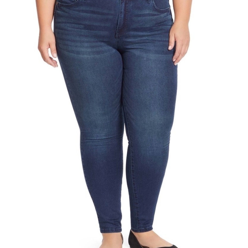 Terra & Sky Women's Plus Size Skinny Jeans Sz Petite 26W -New - Picture 3 of 6